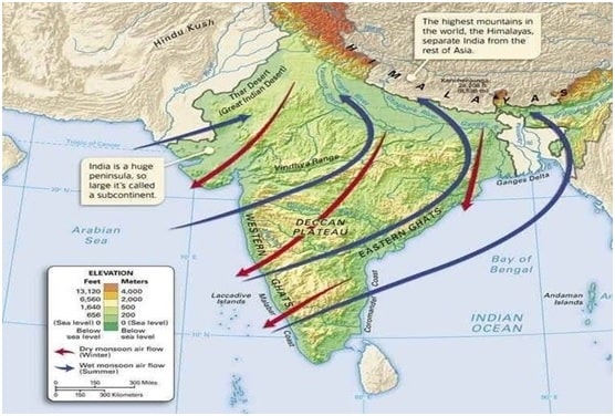 मानसून का निवर्तन या लौटता मानसून